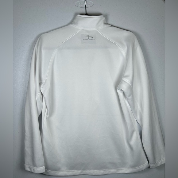Paige & Tuttle Ladies White Quarter-Zip Pullover. Size Large - Picture 2 of 7